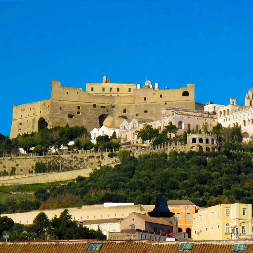 Vue panoramique depuis Castel Sant'Elmo à Naples