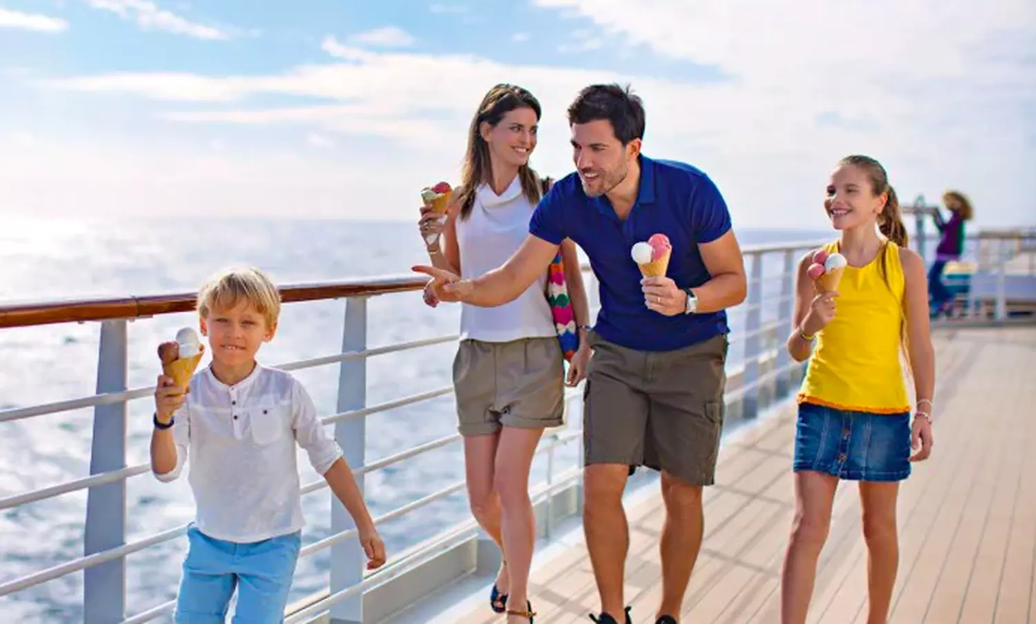 Famille en croisière MSC avec des enfants