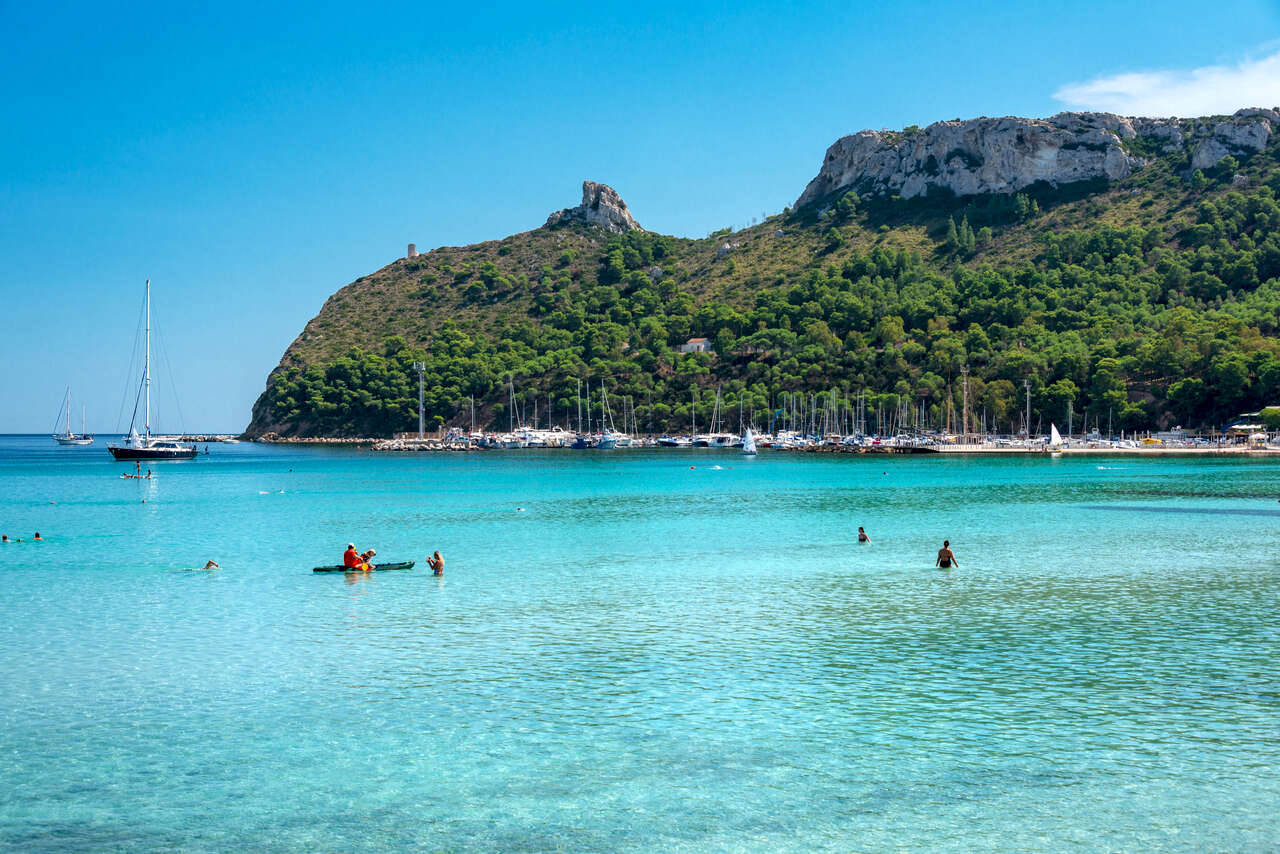 Plage du Poetto à Cagliari