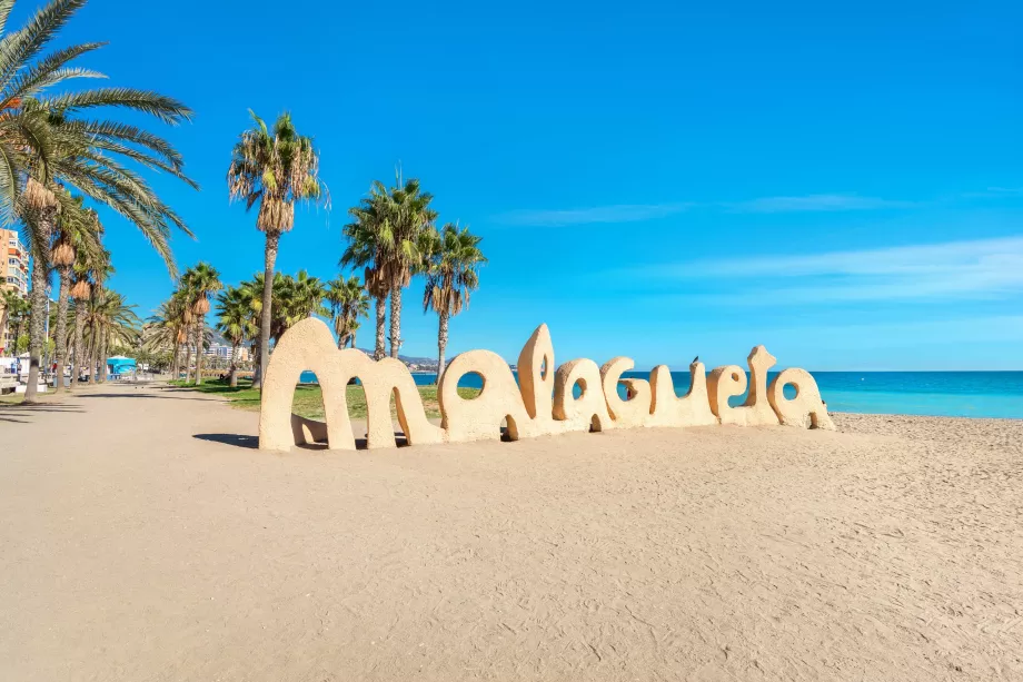 Plage de la Malagueta à Málaga