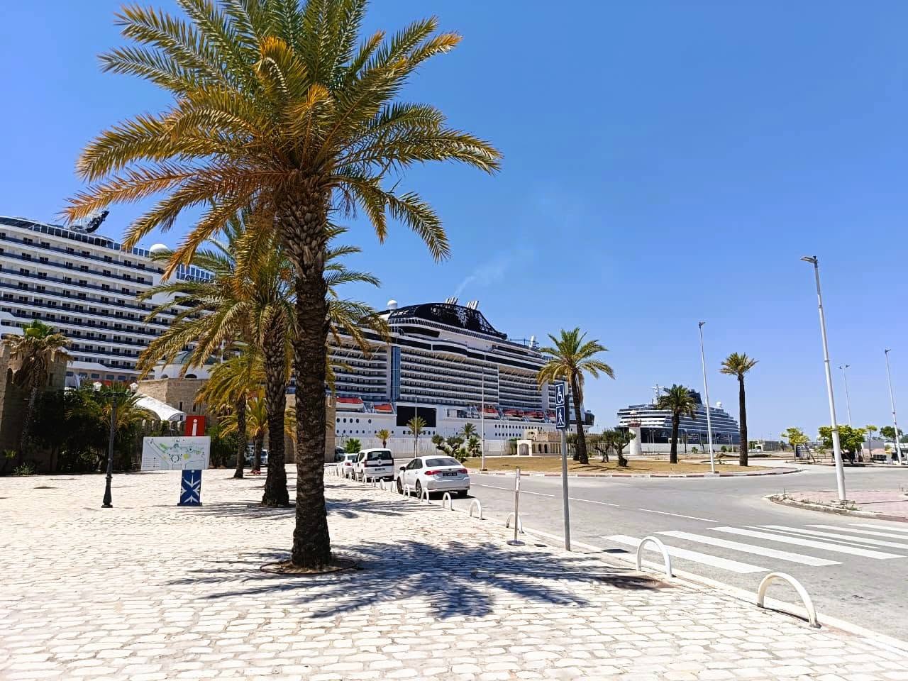 Port et terminal de croisière de La Goulette en Tunisie