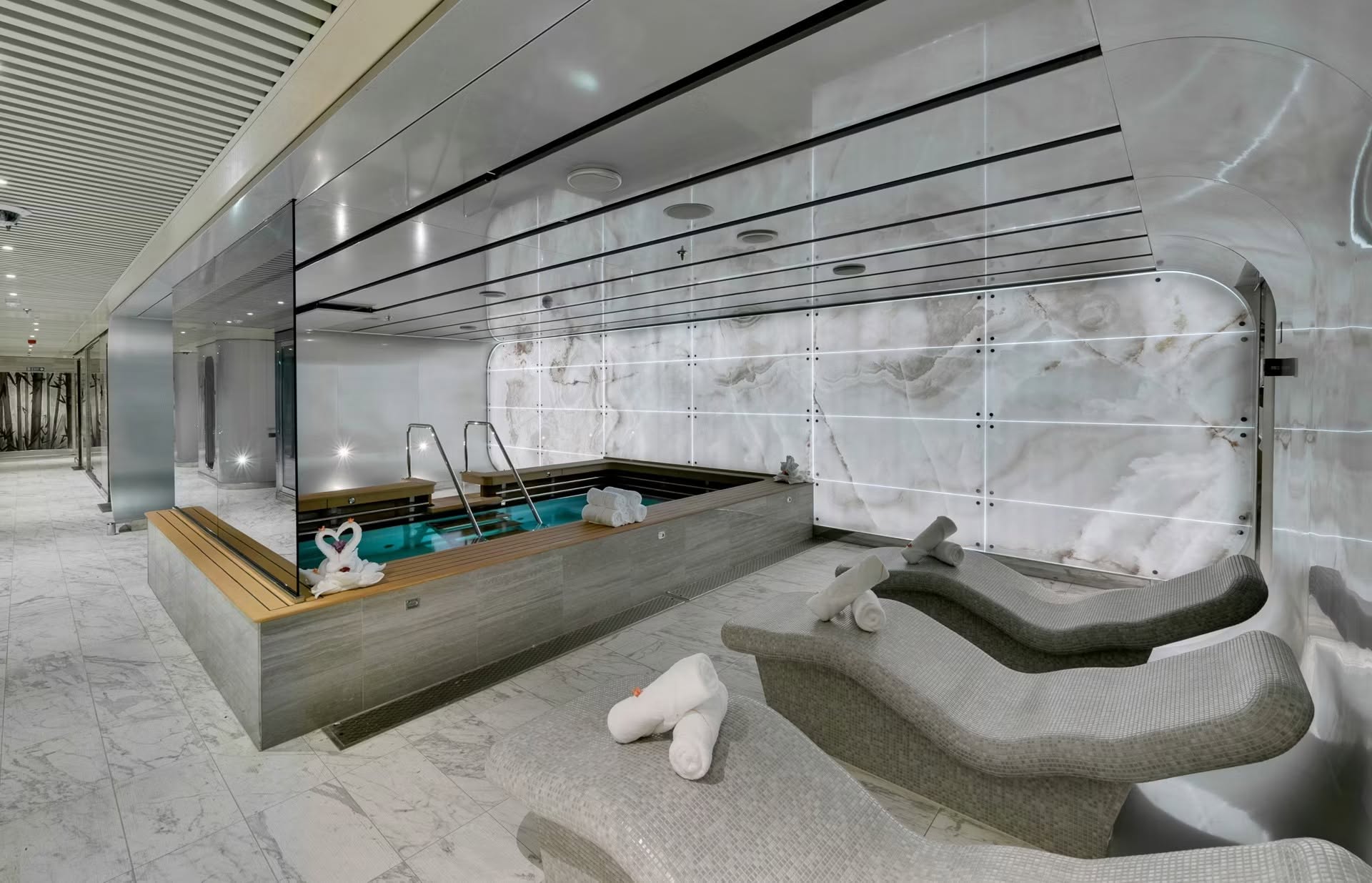 Espace détente du MSC Aurea Spa à bord du MSC Seaside