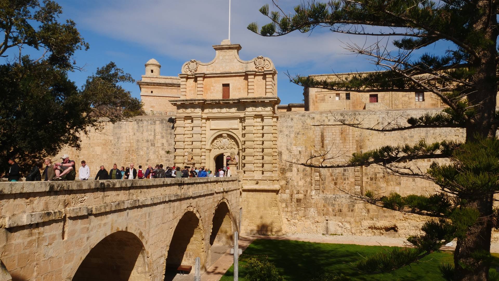 Porte principale de Mdina à Malte