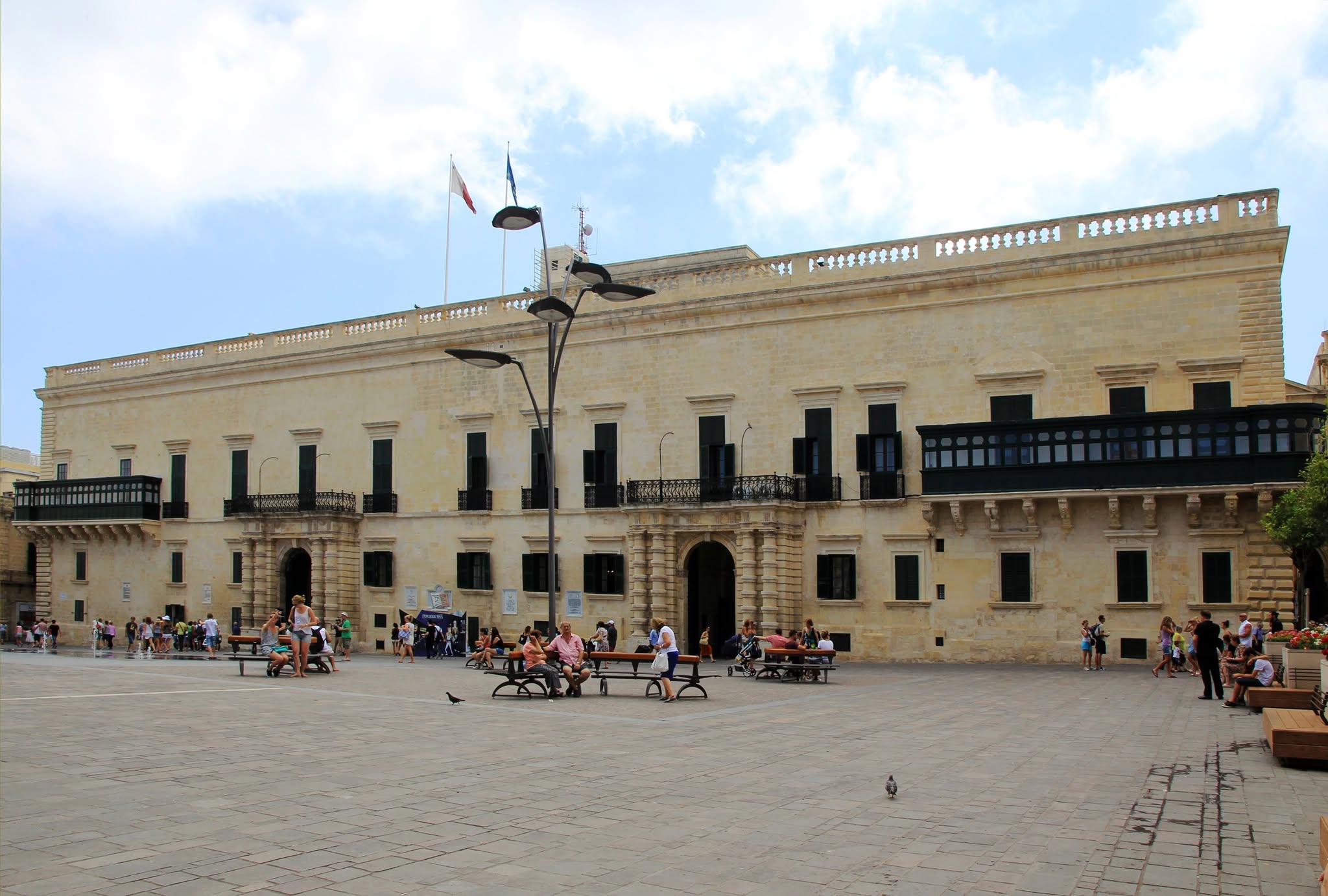 Palais des Grands Maîtres sur la place Saint-Georges à La Valette