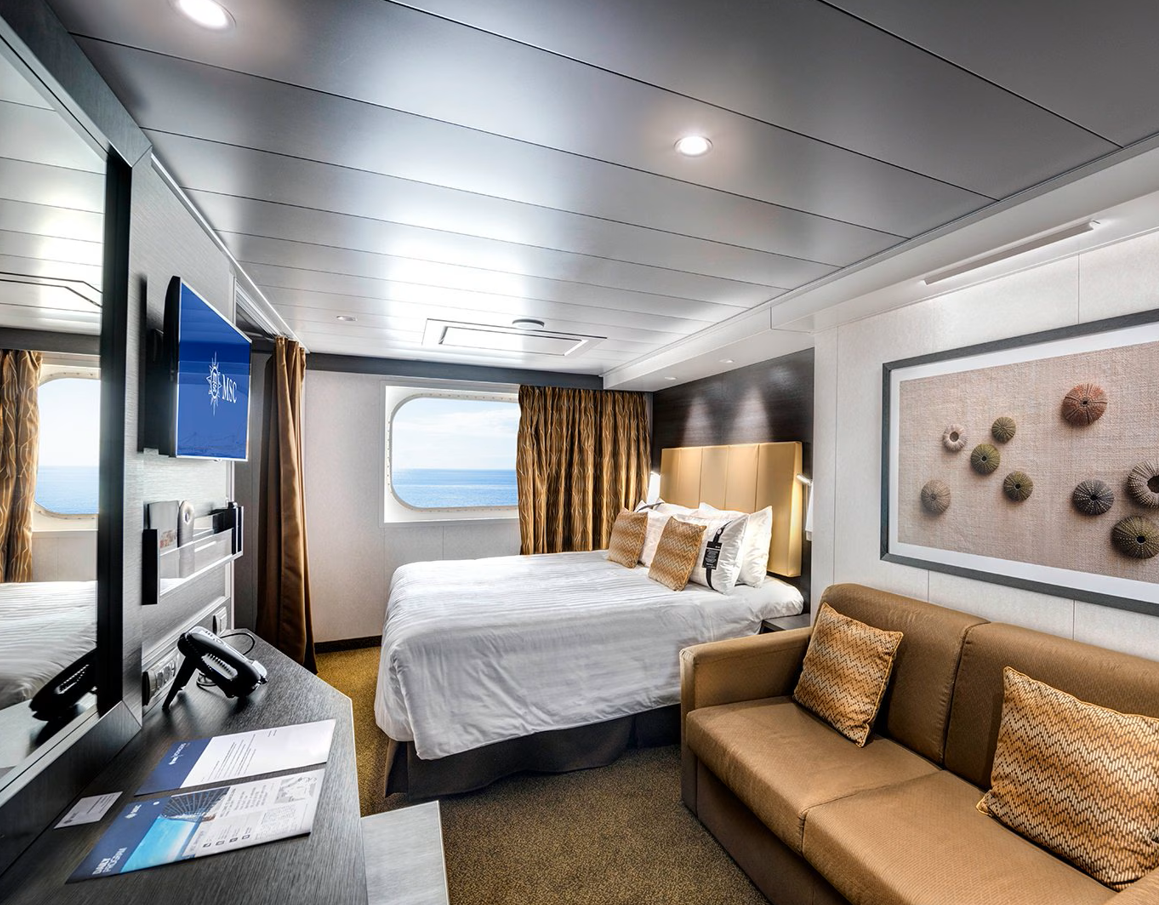 Cabine MSC avec vue sur mer