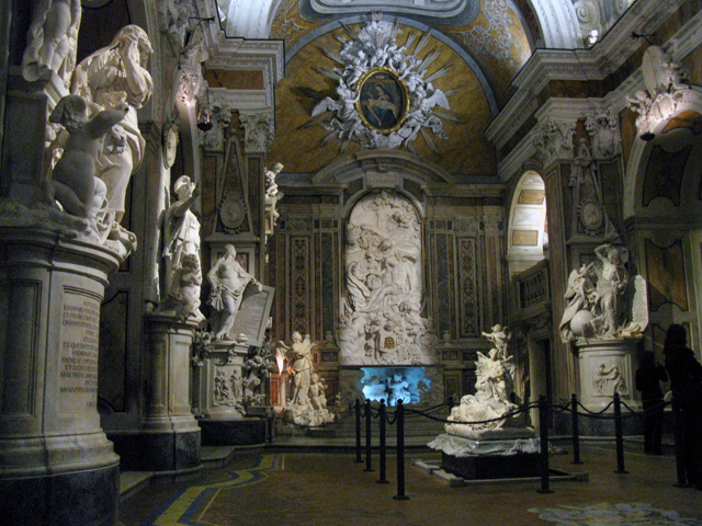 Intérieur de la chapelle Sansevero à Naples