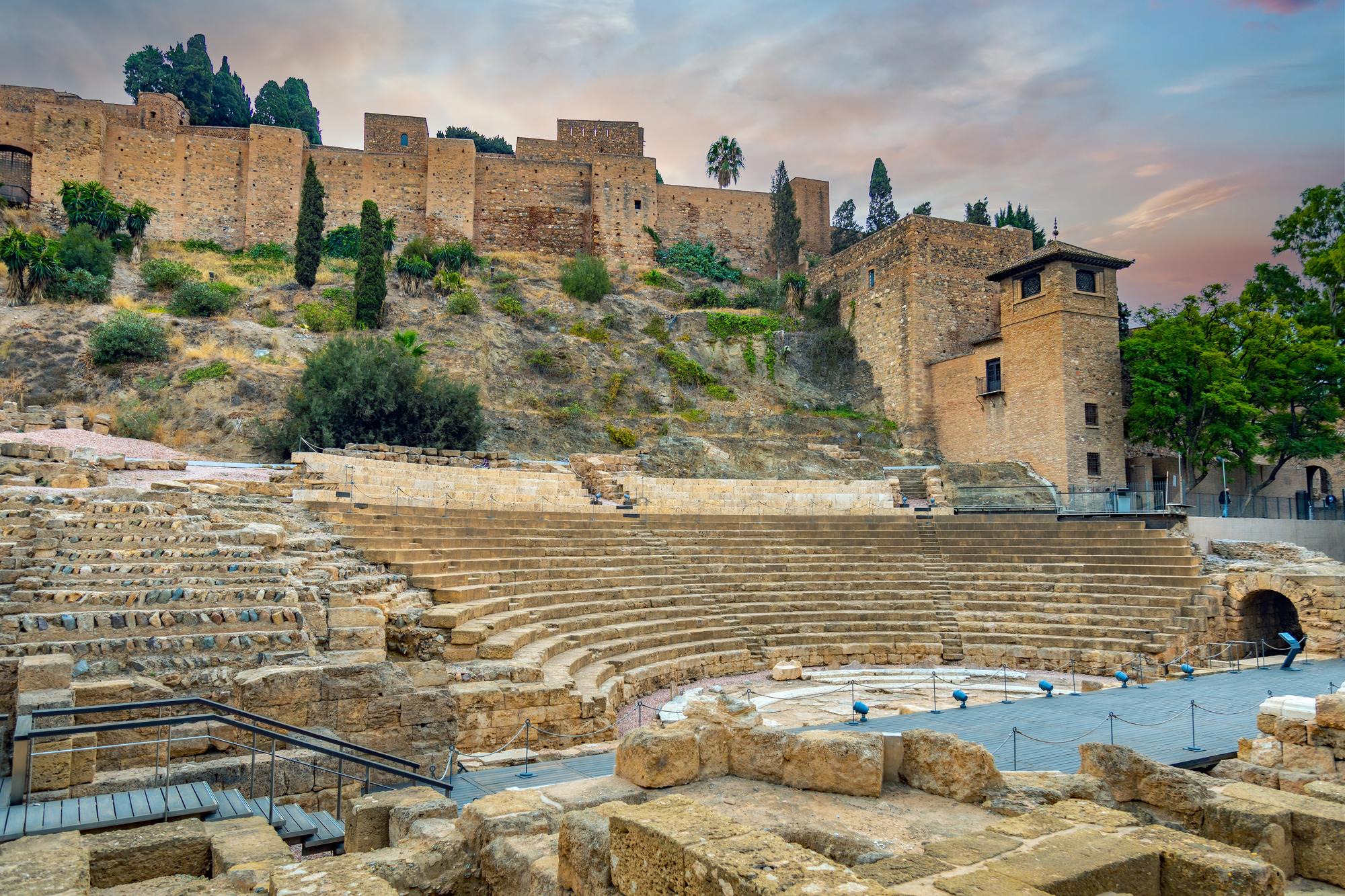 Théâtre romain de Málaga au pied de l'Alcazaba