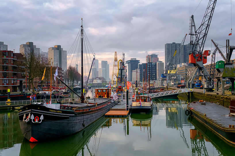 Leuvehaven et quartier maritime de Rotterdam