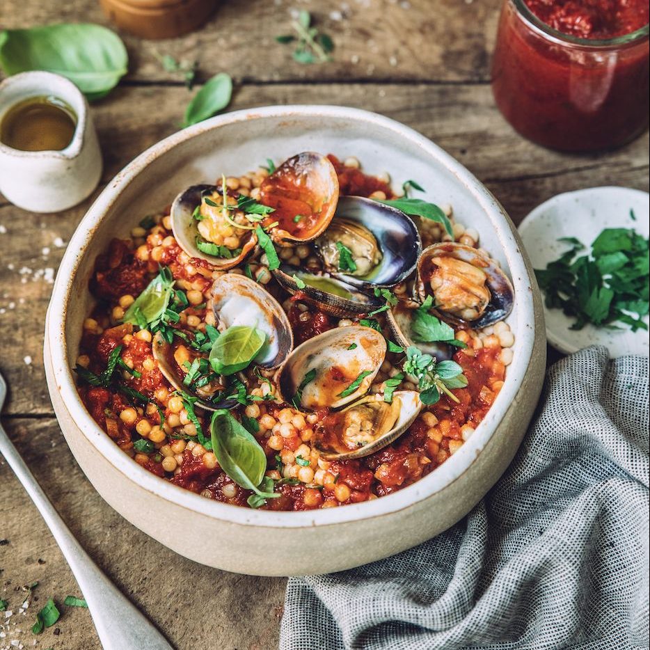 Fregula sarde aux palourdes