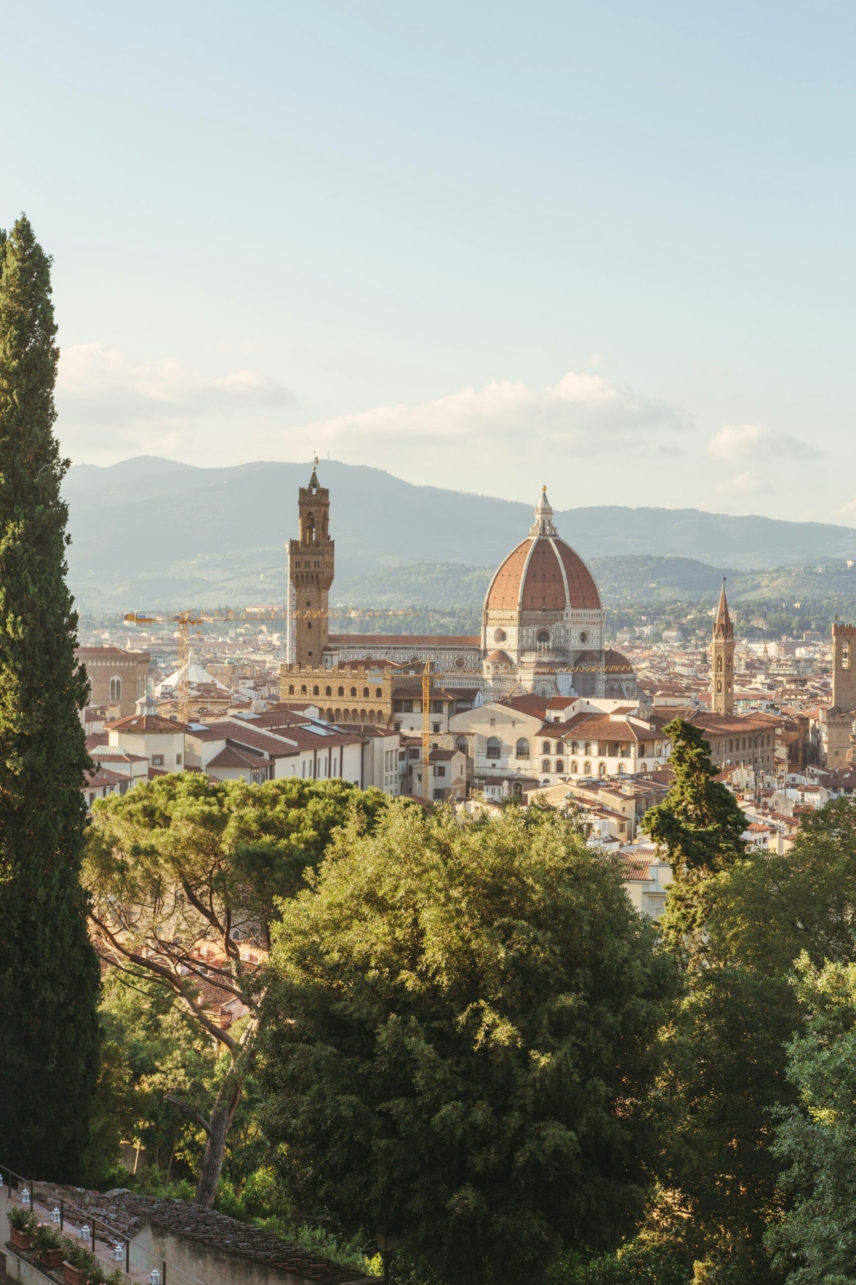 Vue panoramique sur Florence et sa coupole