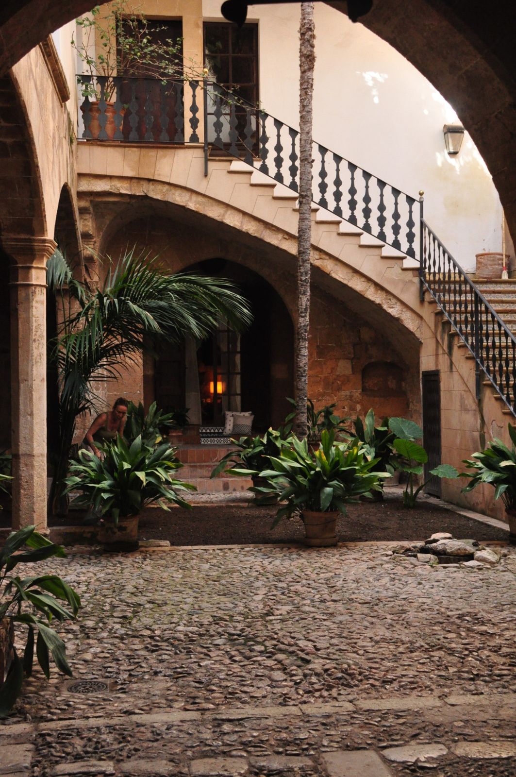 Patio traditionnel dans le centre historique de Palma
