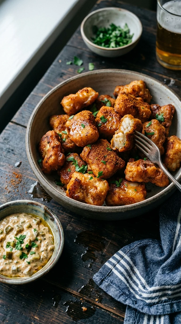 Kibbeling, morceaux de poisson frit, spécialité populaire aux Pays-Bas