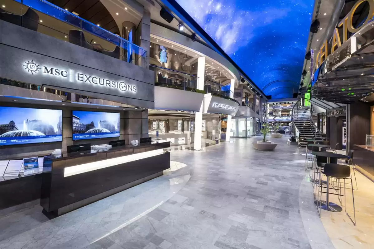Galleria Bellissima sous son dôme LED