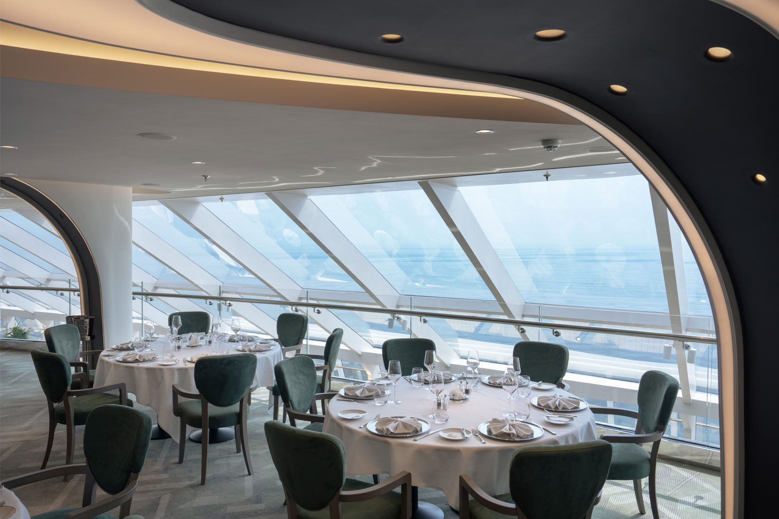 Table du restaurant MSC Yacht Club