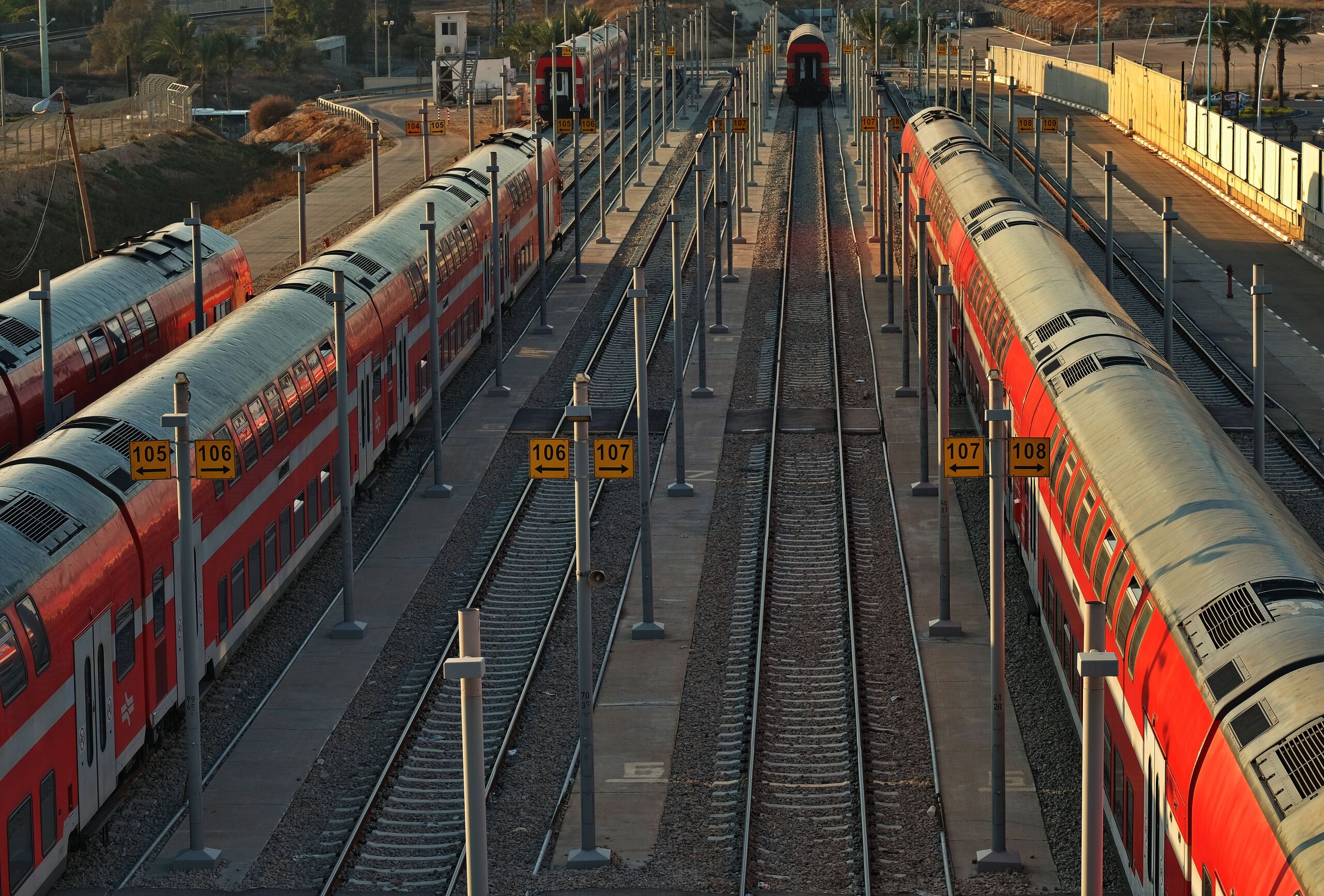 Train pour le retour après une croisière