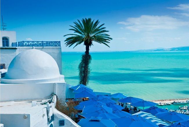 Panorama sur la Méditerranée depuis Sidi Bou Saïd