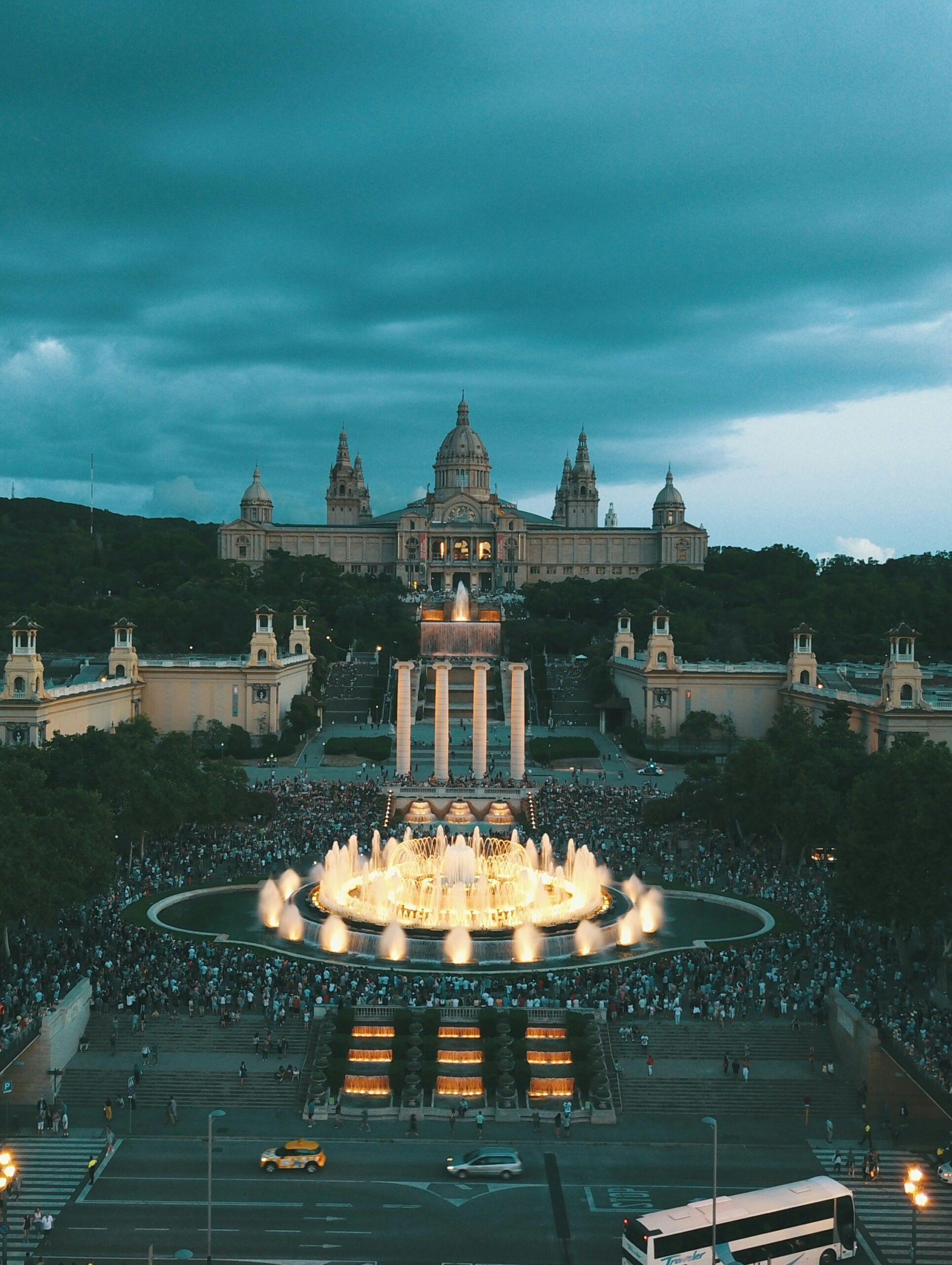 Montjuïc et le Palau Nacional à Barcelone