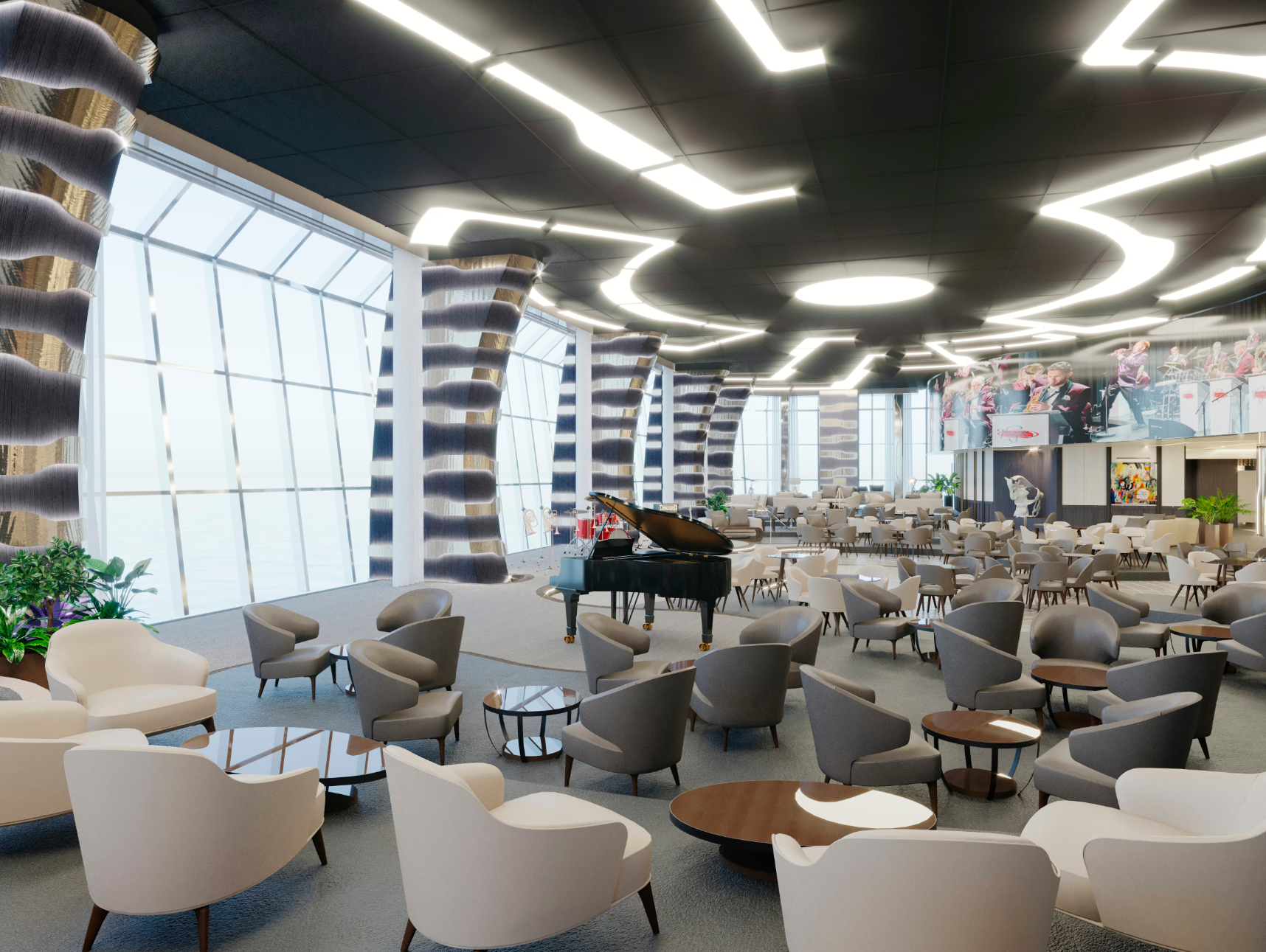 Carousel Lounge à bord du MSC Euribia
