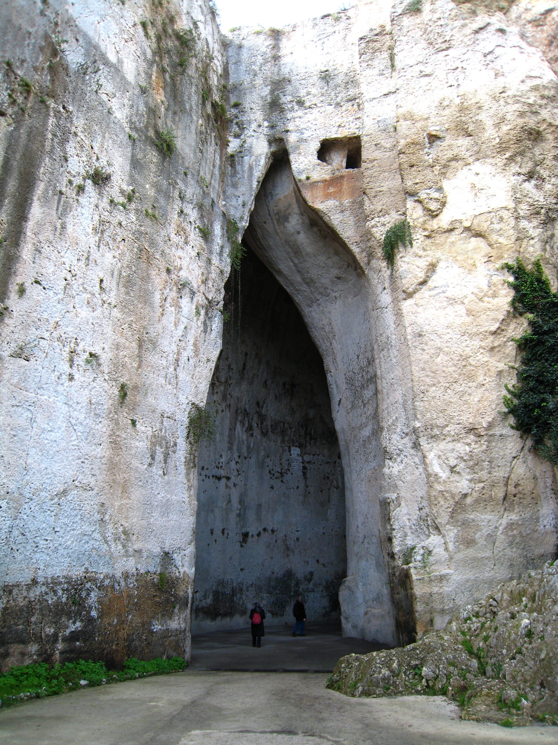Oreille de Denys dans la Latomia del Paradiso à Syracuse