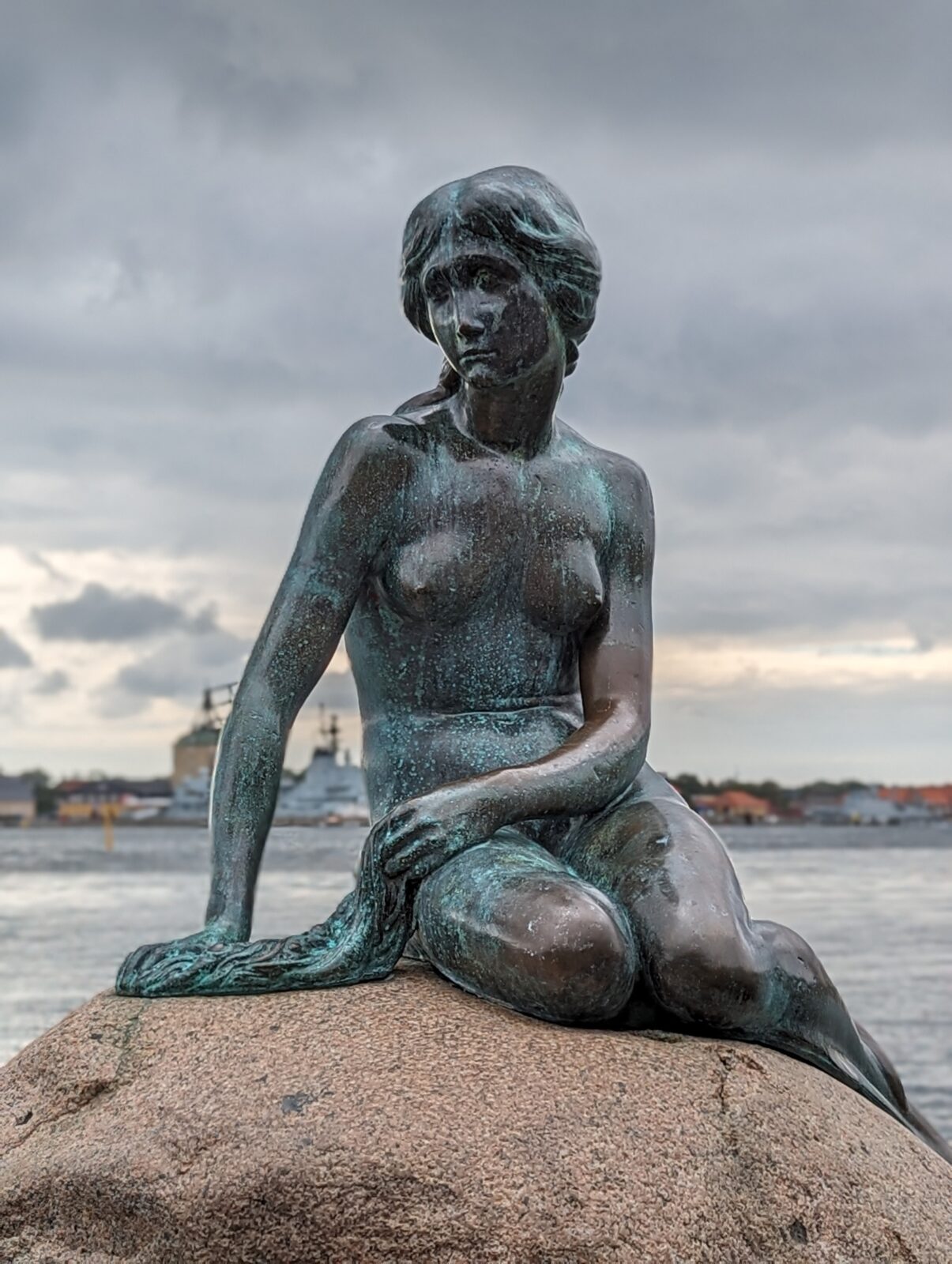 La Petite Sirène sur son rocher à Copenhague