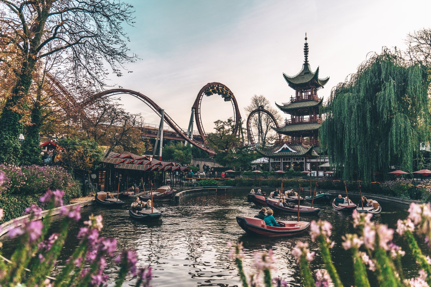Jardins et attractions des Tivoli Gardens à Copenhague