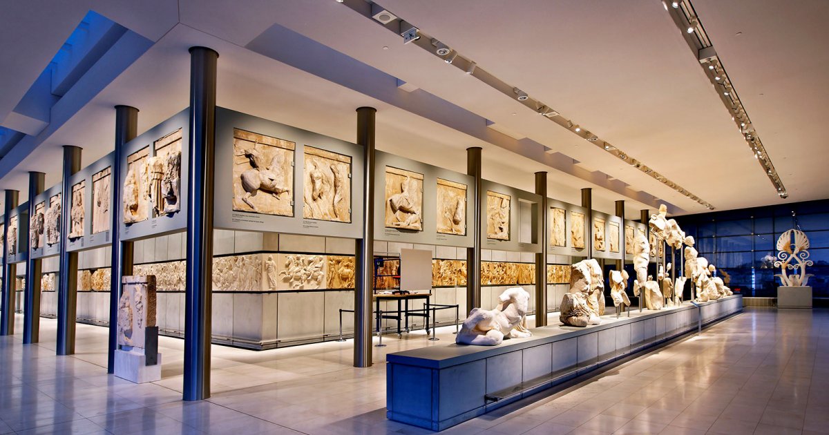 Galeries du musée de l'Acropole à Athènes