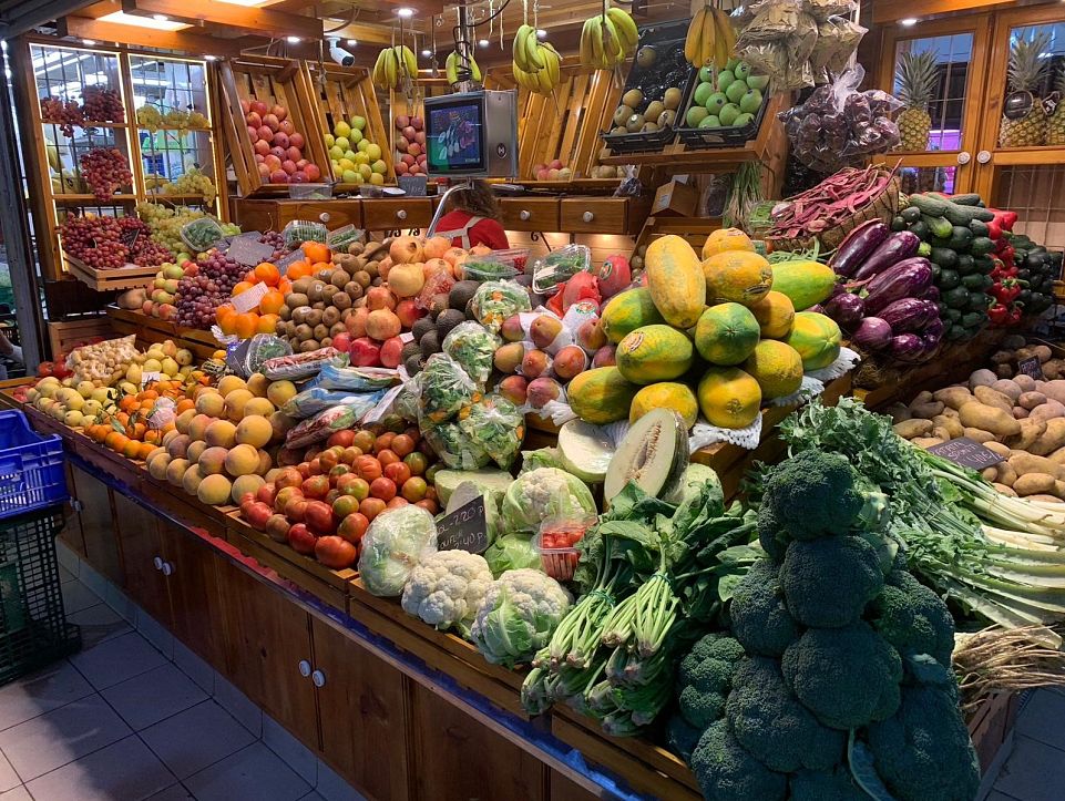 Étal de fruits au Mercado Central d'Alicante
