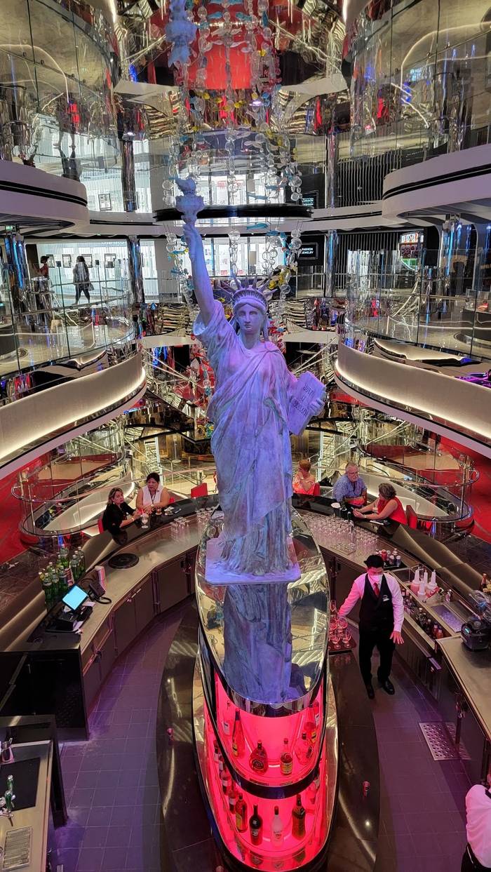 Statue de la Liberté, référence à New York dans l'univers Seaside EVO de MSC