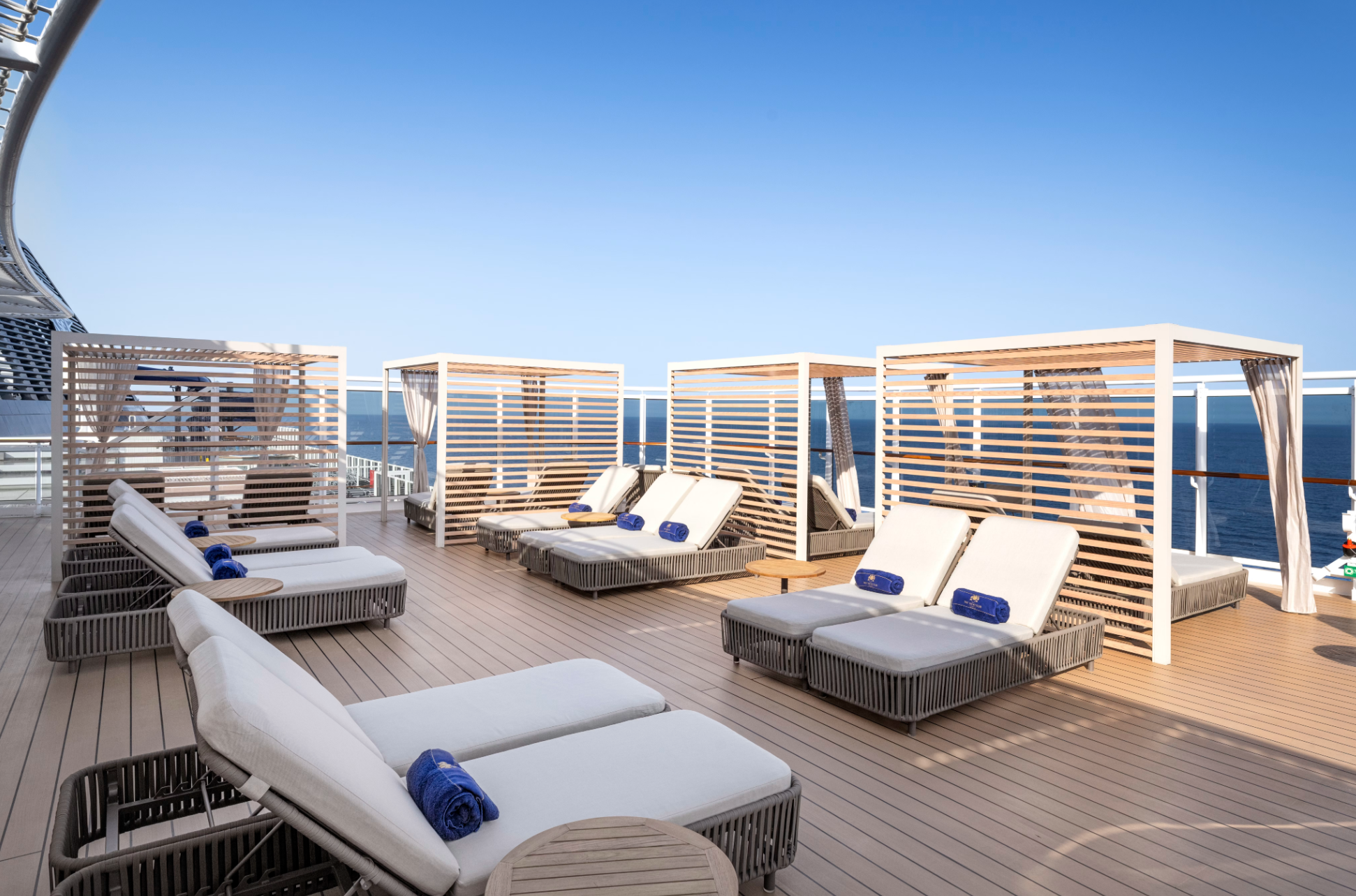 Solarium privé du MSC Yacht Club à bord du MSC Magnifica