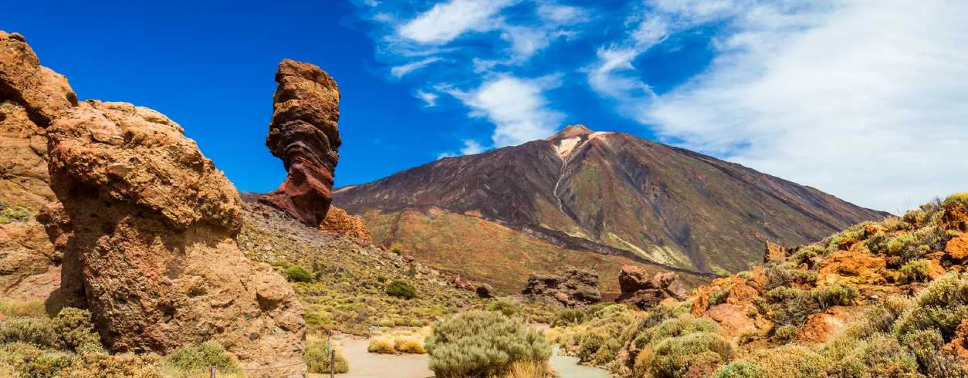 Roque Cinchado et Teide dans le parc national du Teide