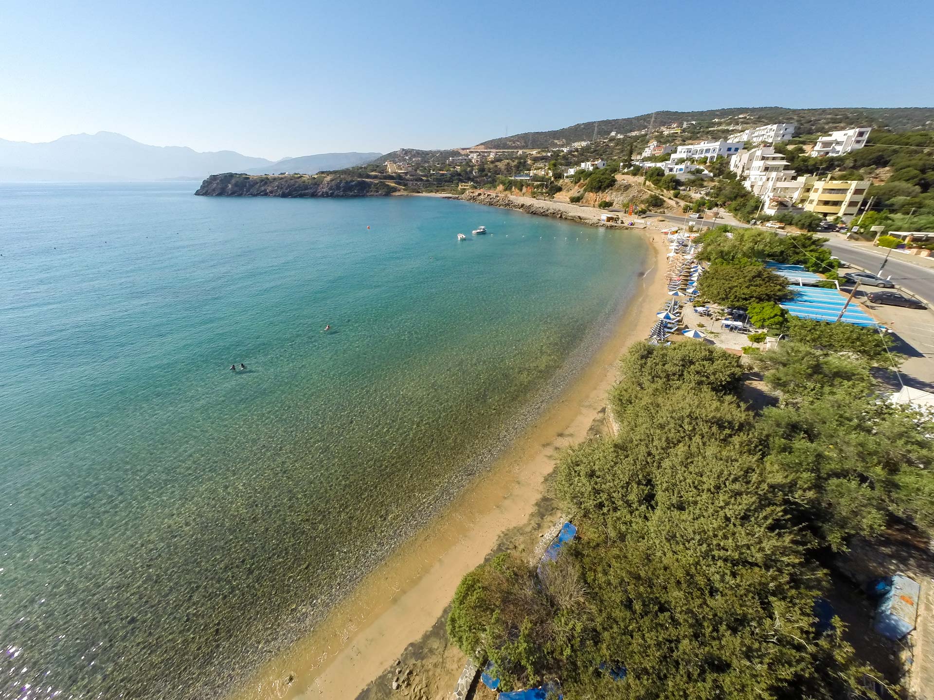 Plage d’Ammoudara près d’Héraklion en Crète