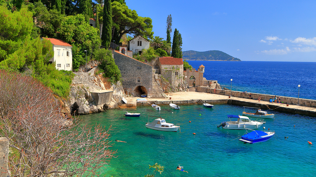 Arboretum de Trsteno près de Dubrovnik, lieu de tournage de Game of Thrones