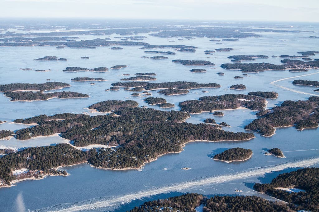 Îles et paysages de l'archipel de Stockholm en Suède
