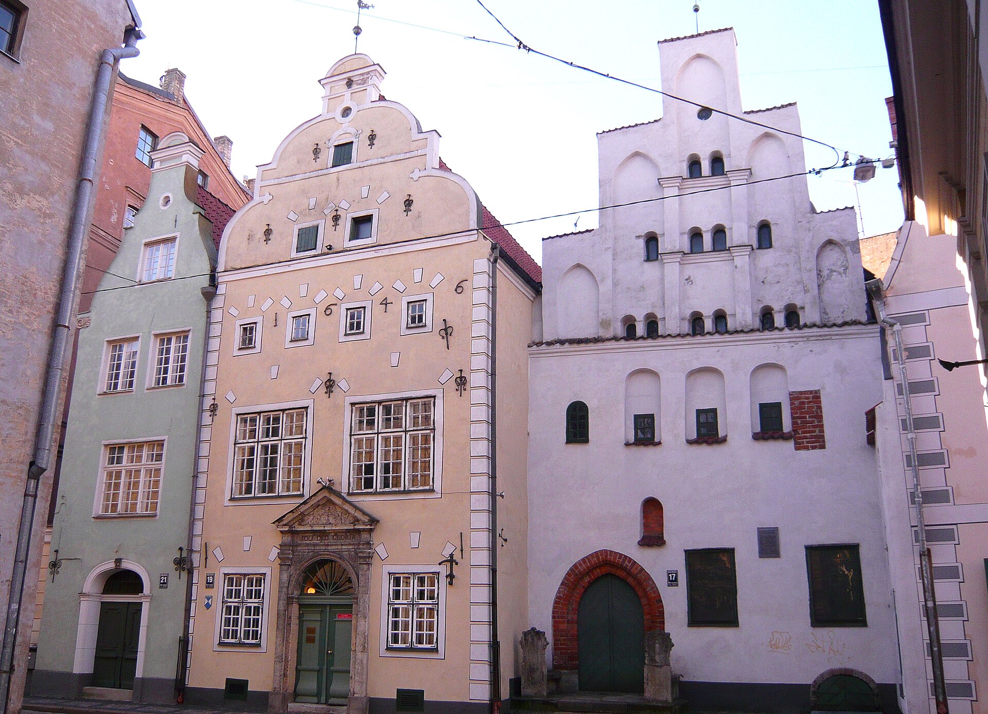 Les Trois Frères, maisons historiques de Riga