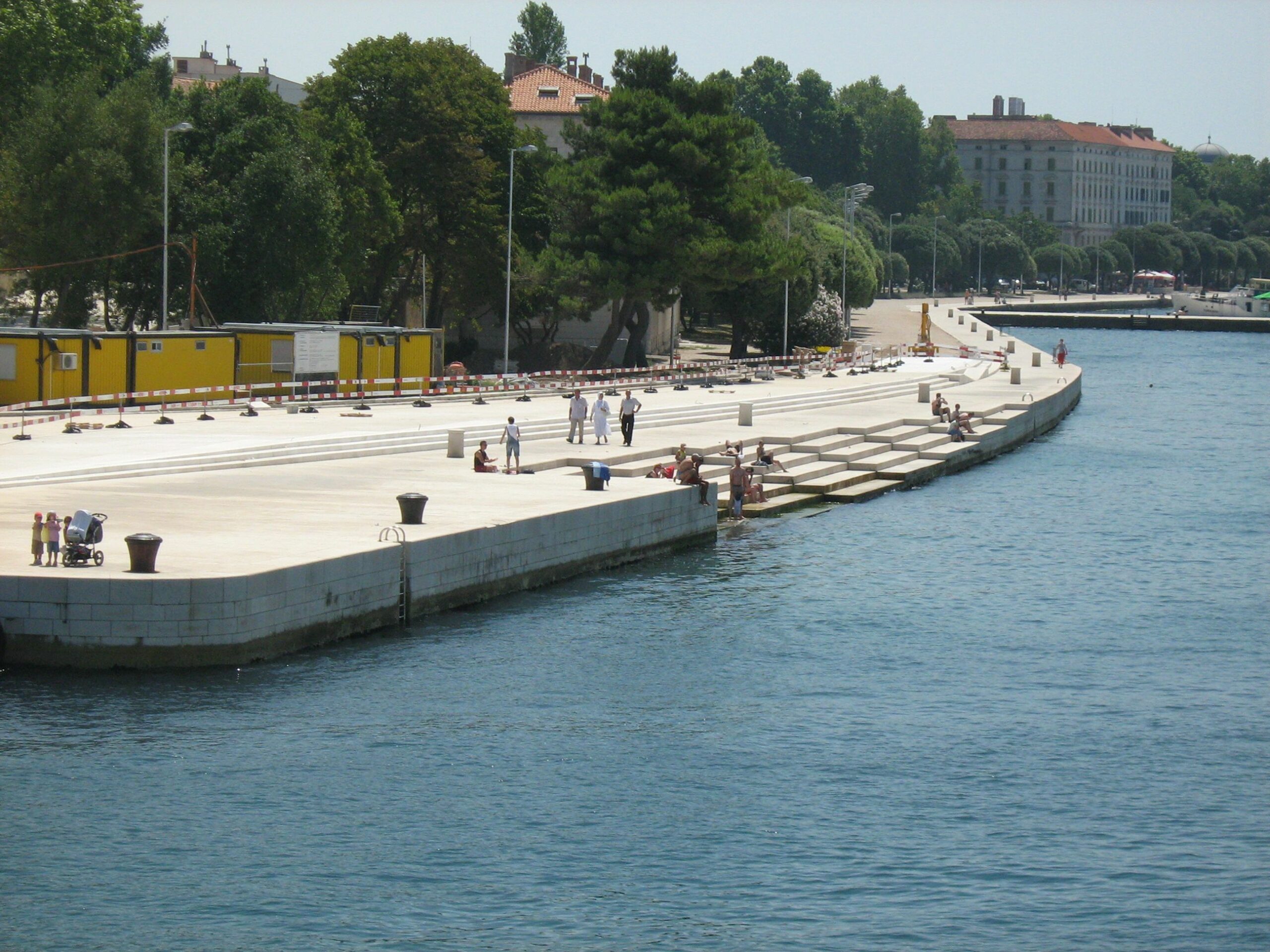 Orgue marin de Zadar au bord de la mer Adriatique
