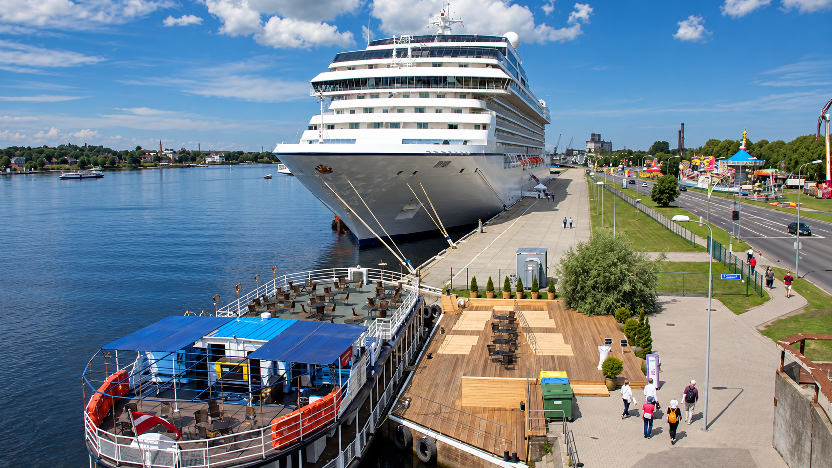 Port de croisière de Riga en Lettonie