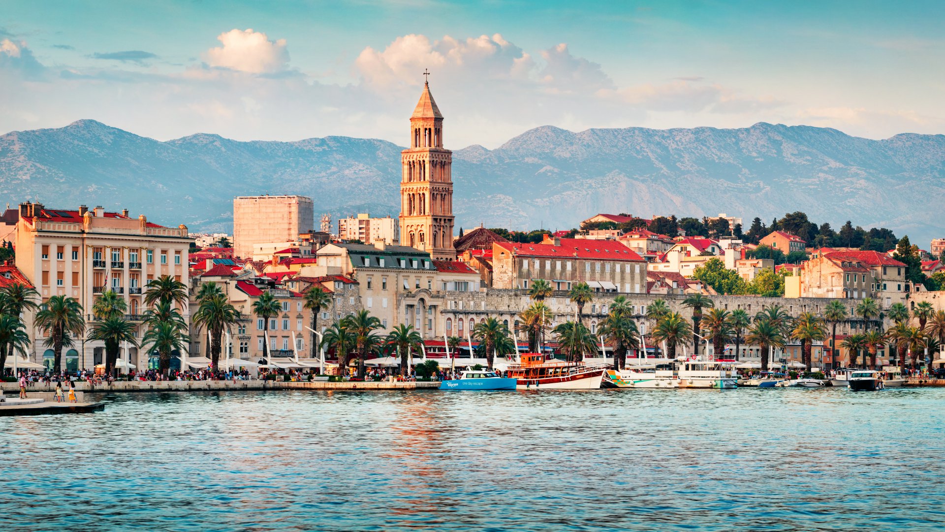 Vue panoramique de Split et du palais de Dioclétien en Croatie