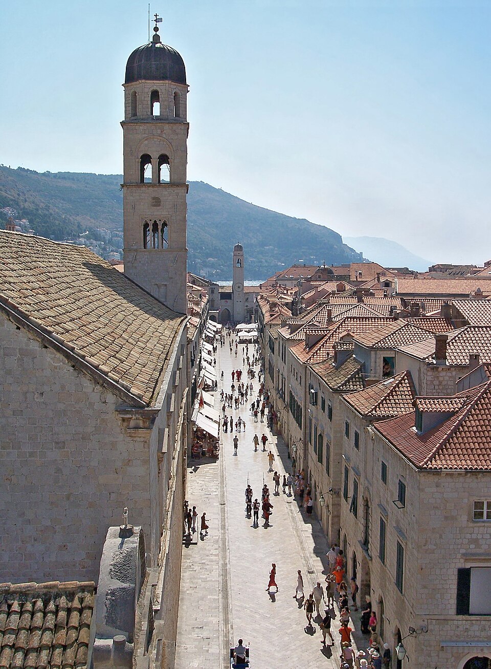 Stradun, rue principale de la vieille ville de Dubrovnik