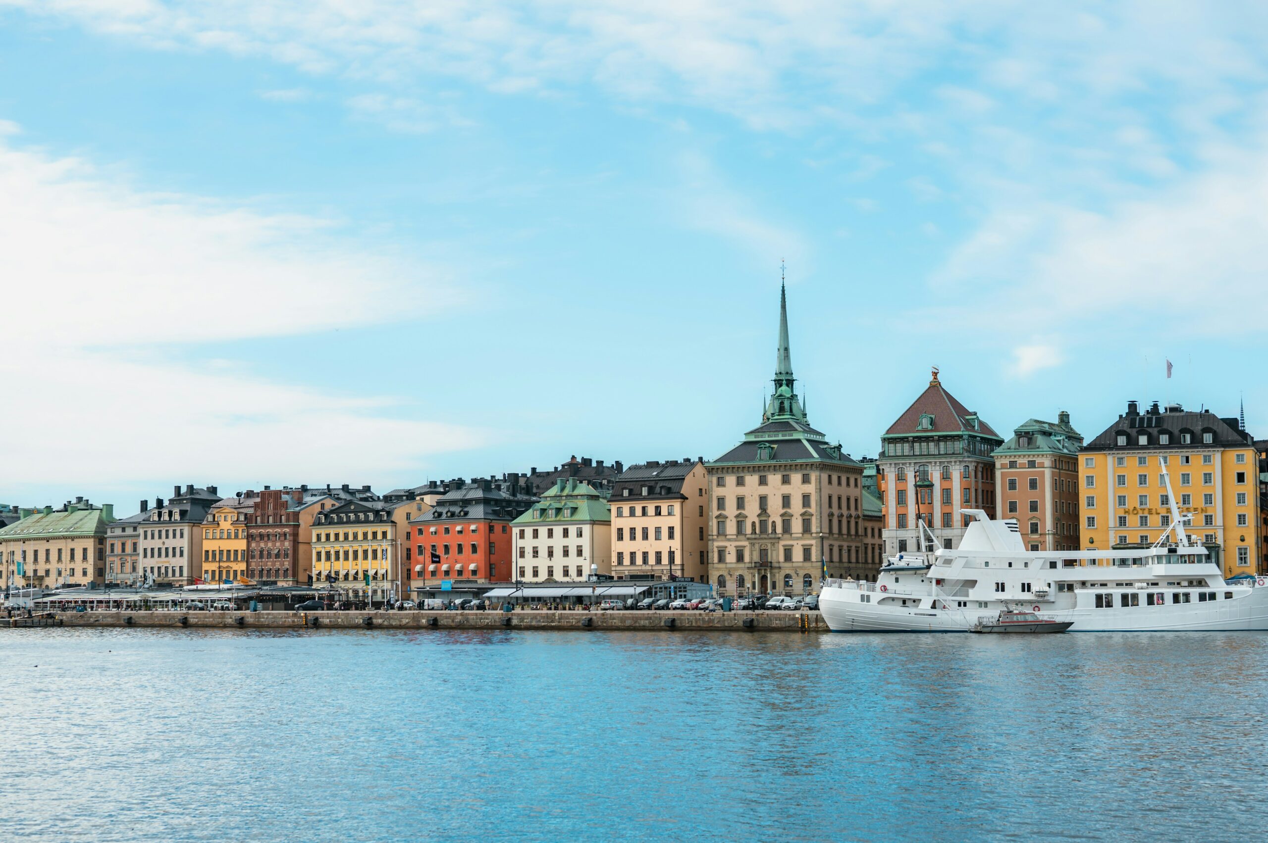 Vue panoramique de Stockholm en Suède lors d'une escale en croisière