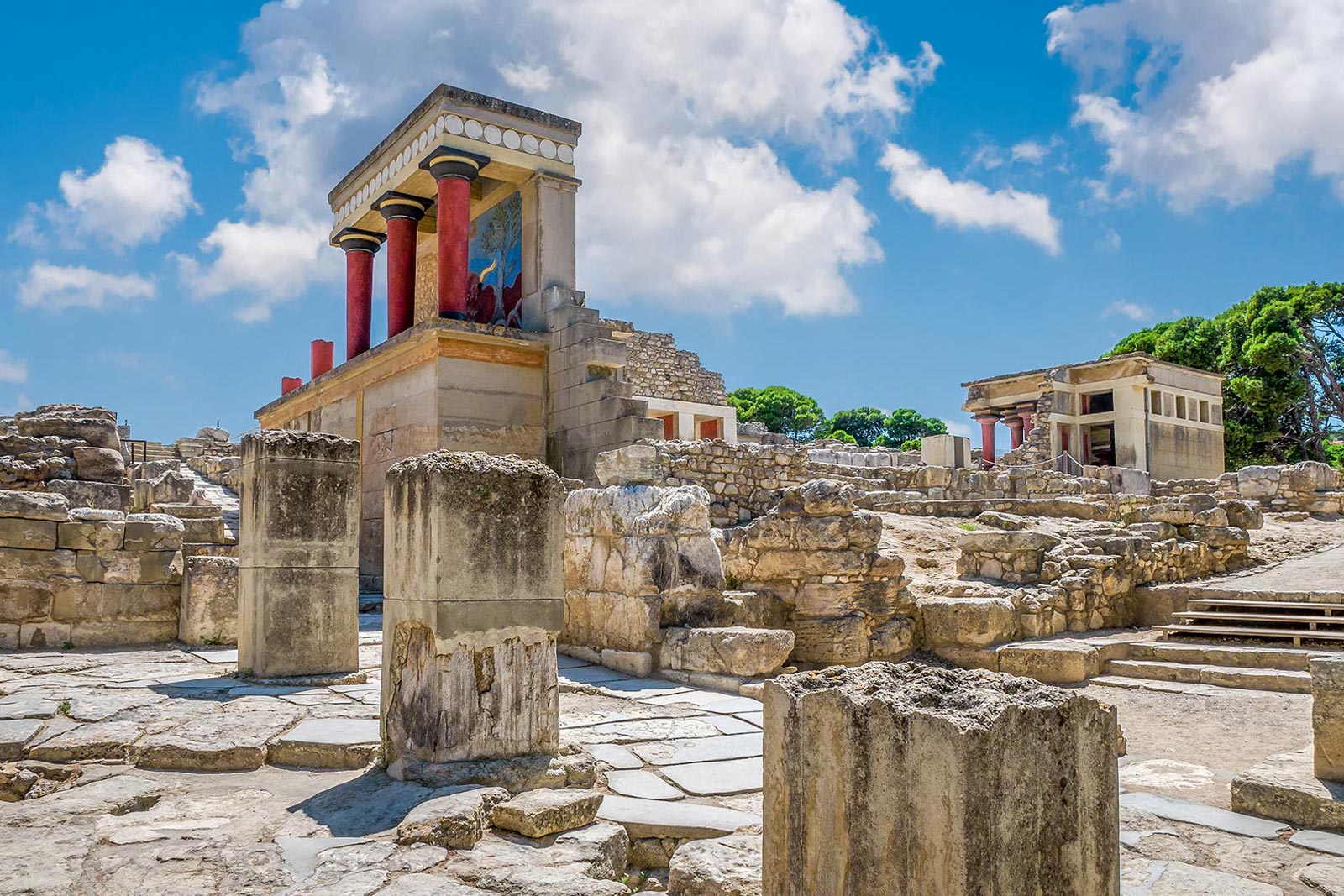 Palais minoen de Knossos près d’Héraklion en Crète